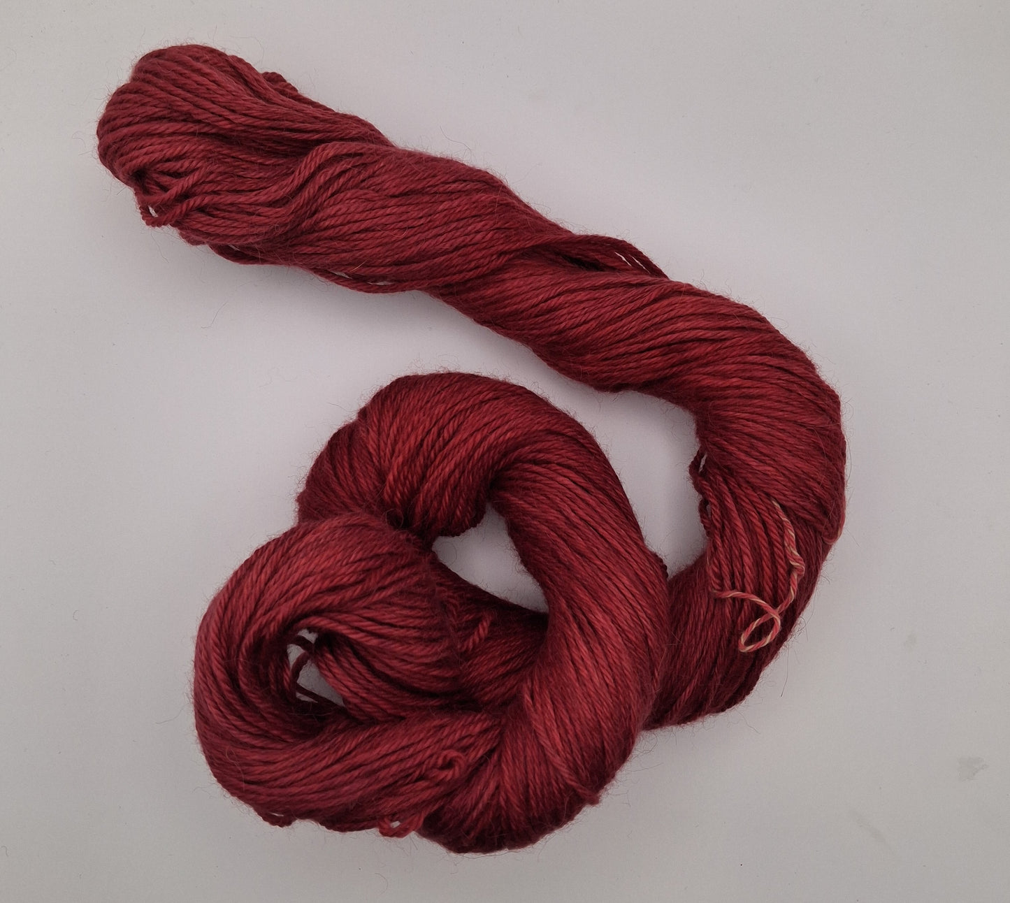 "Cardinal" Alpaca/Silk/ Cashmere hand dyed DK Yarn