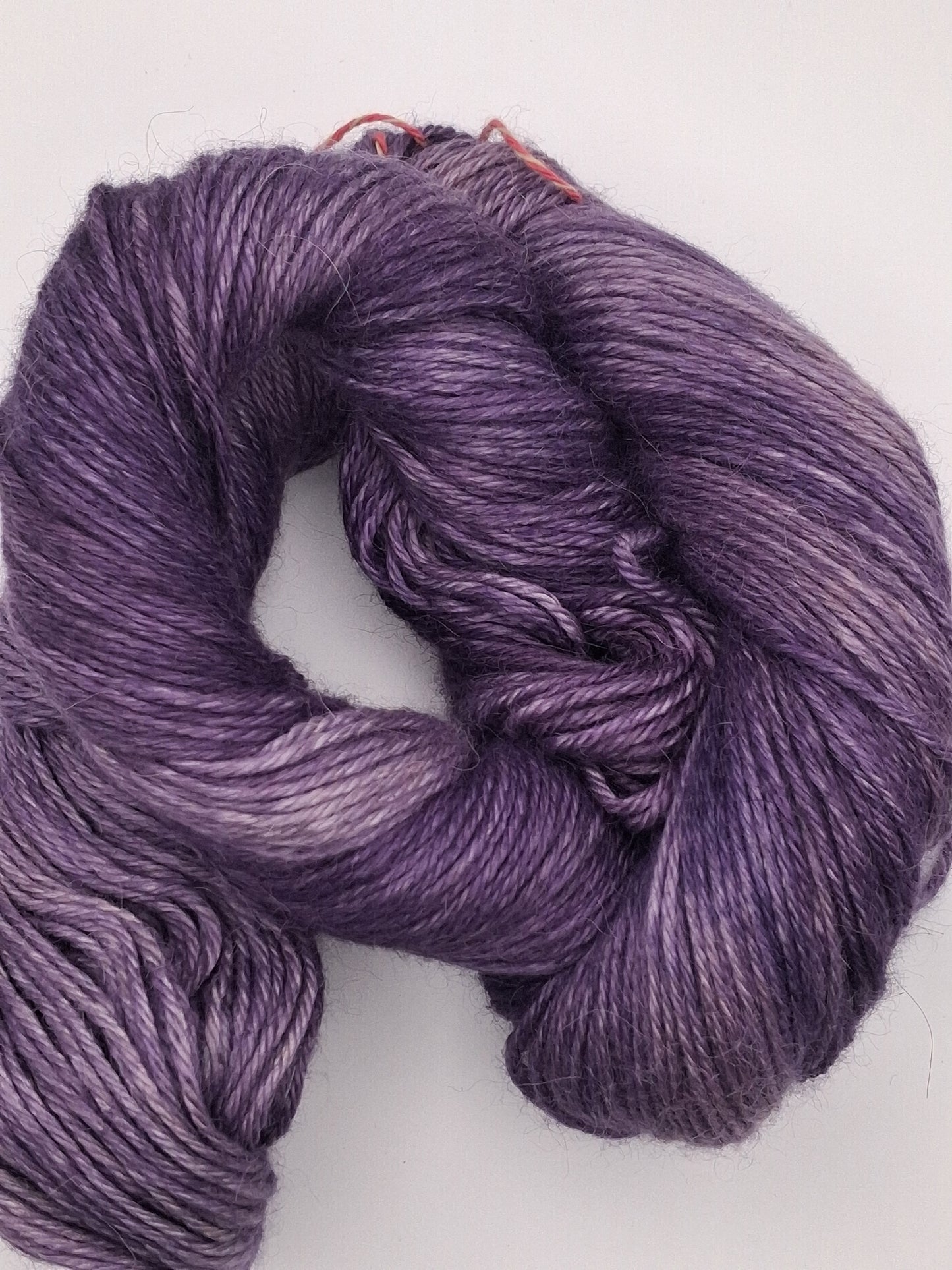 "Shadow Kiss" Alpaca/Silk/ Cashmere hand dyed DK Yarn