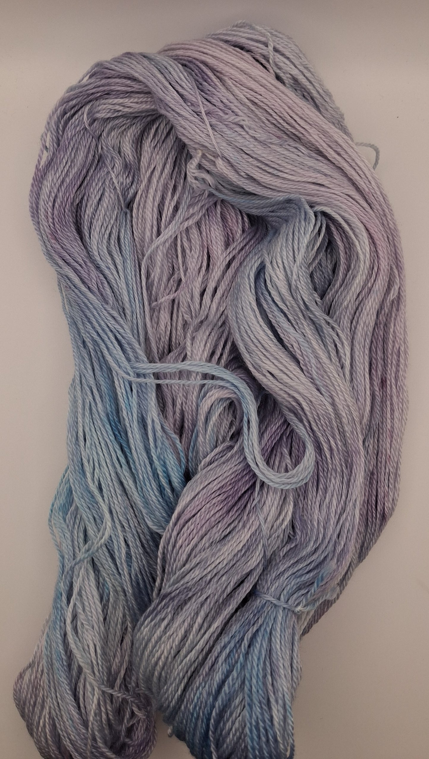 "Whispering sky" 100G Merino/Tencel hand dyed luxury Yarn 4 Ply
