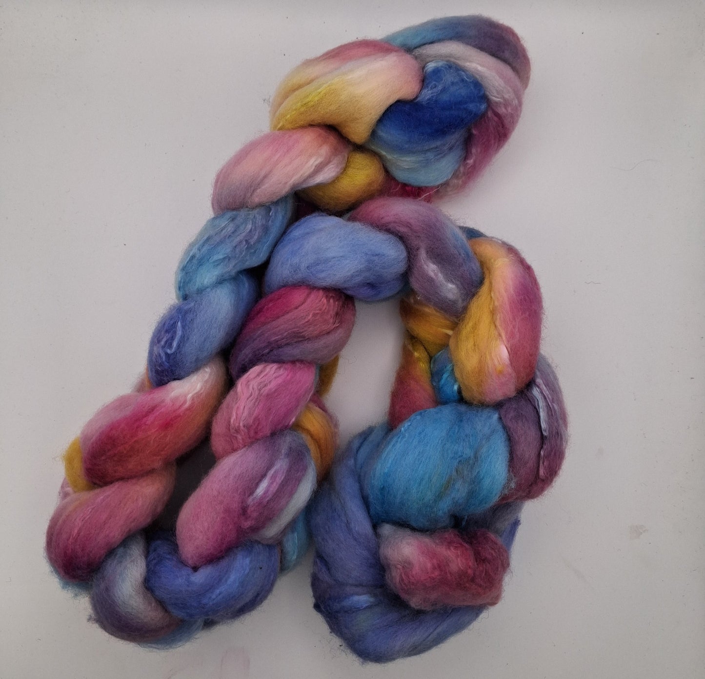 "Pastel Daydream" 100G Merino/Silk hand dyed fibre combed top