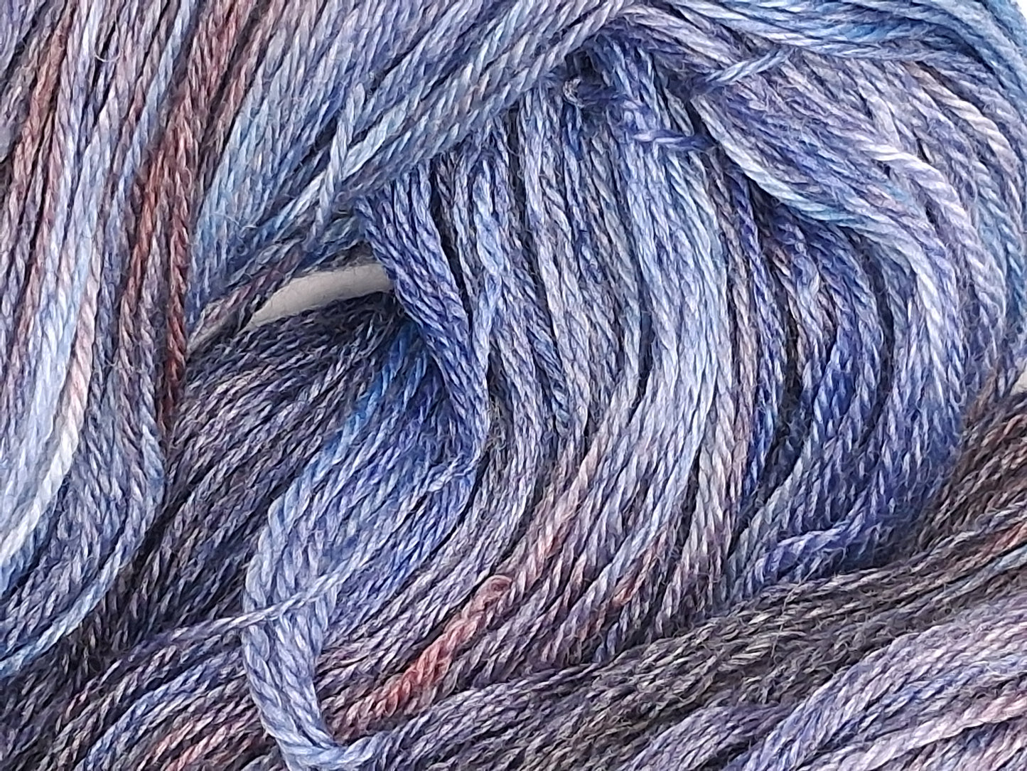 100G Merino/Tencel hand dyed luxury Yarn DK- "Blue Haze"