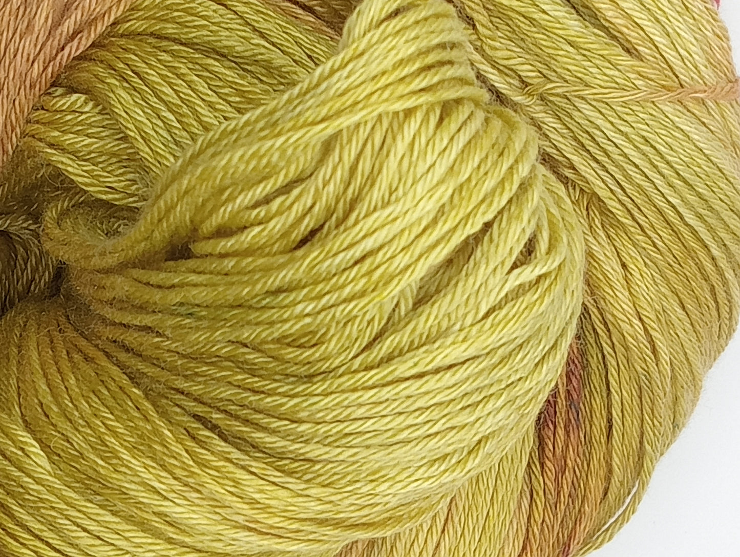 100G Merino/Silk hand dyed4 ply Yarn- "Golden Grove"