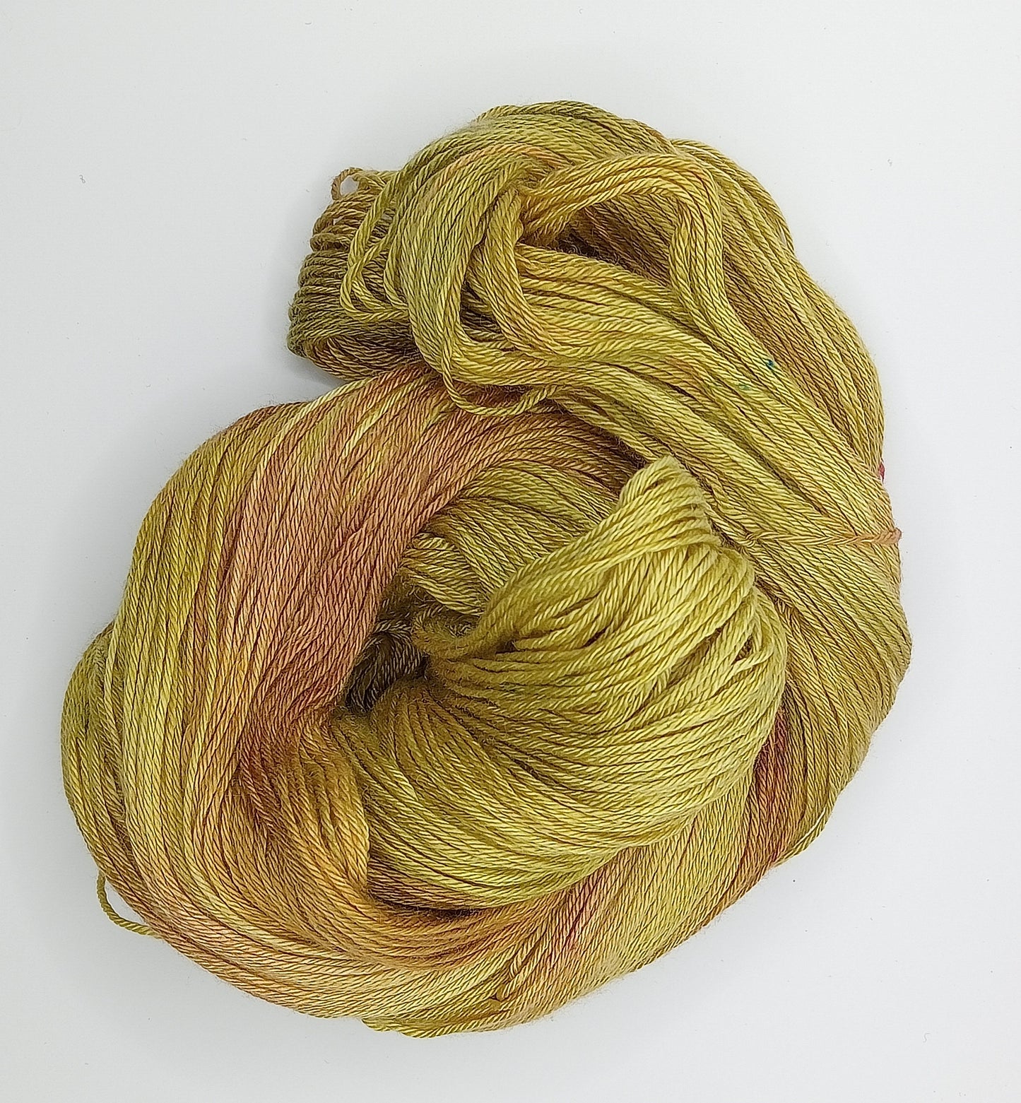 100G Merino/Silk hand dyed4 ply Yarn- "Golden Grove"
