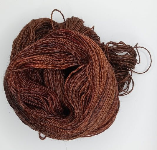 100G Merino/Silk/Yak hand dyed luxury Yarn 4 Ply- "Kauri" **SALE ITEM