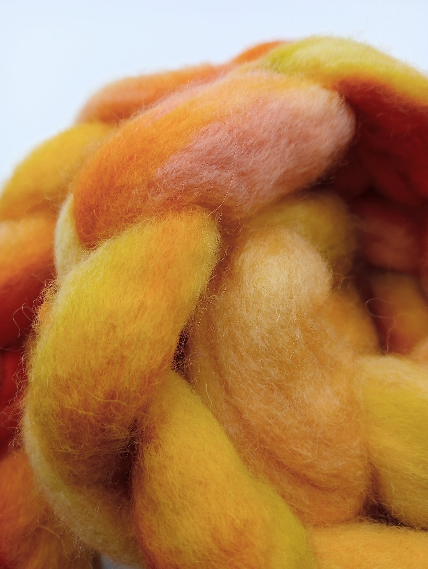 "Springtime" Bluefaced Leicester hand dyed luxury blend 100g"