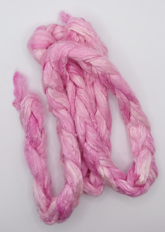 50G 'A' Grade Pure Mulberry Silk- "Pinks" Hand Dyed Luxury