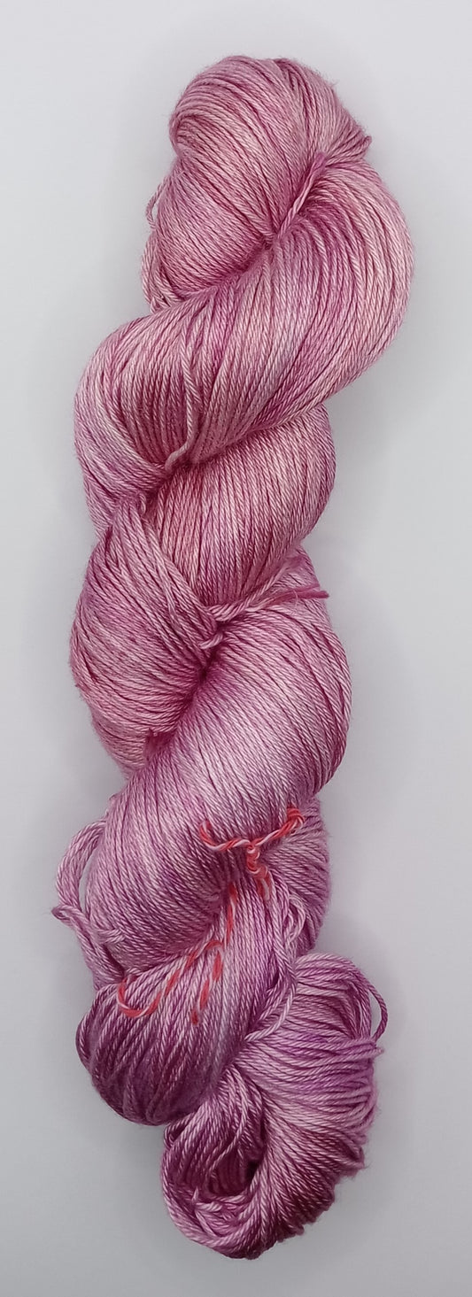 100G 'A' Grade Pure Mulberry Silk- "Pinks"  Hand Dyed