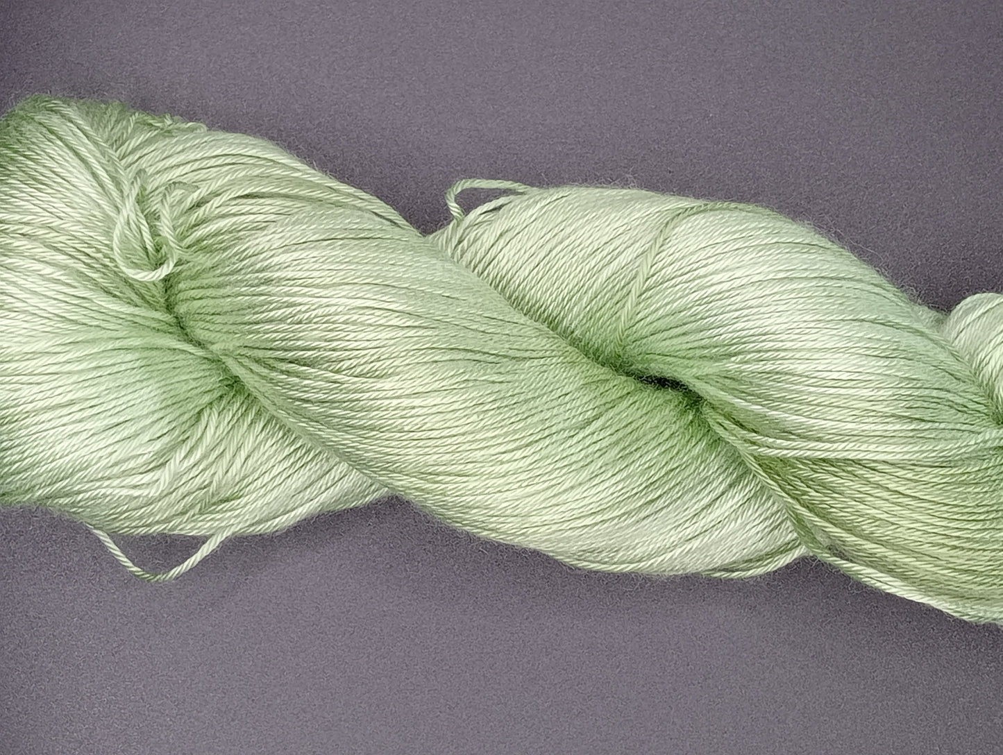 "Pale Greens" recycled cotton 4 Ply 100g