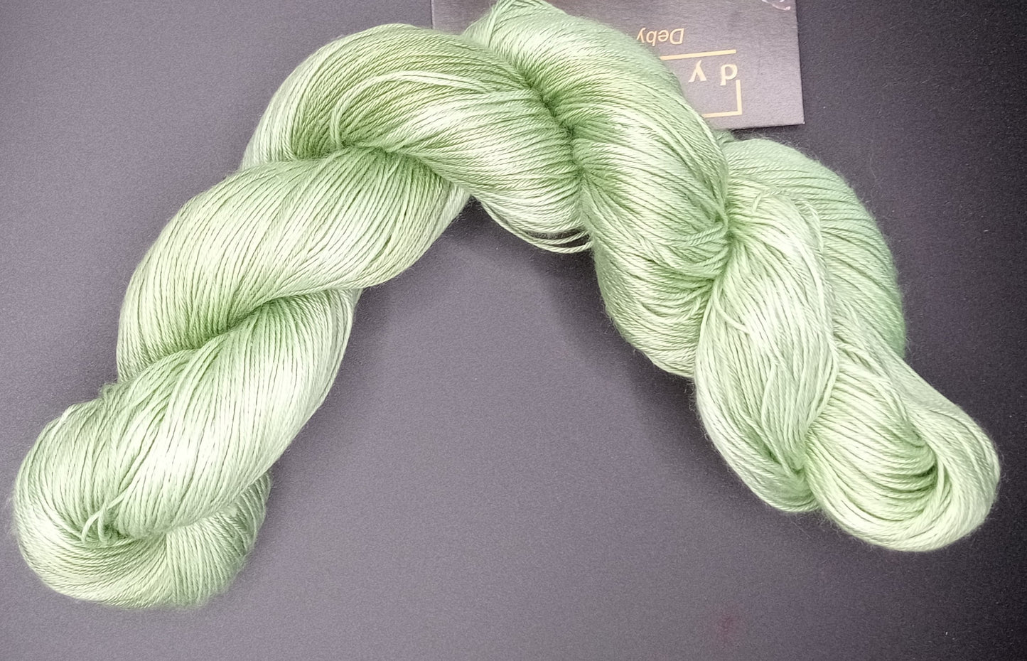 "Pale Greens" recycled cotton 4 Ply 100g