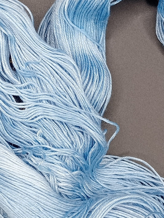 "Sky Blues" recycled cotton 4 Ply 100g