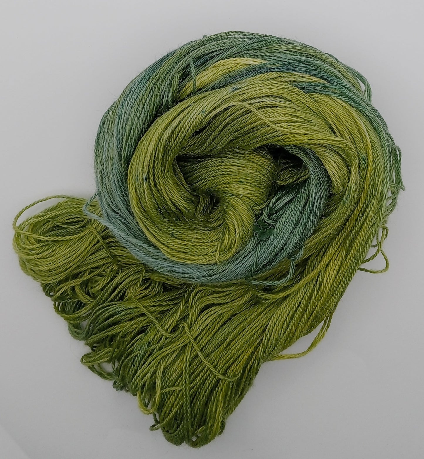 100G Alpaca/Silk/ Cashmere hand dyed 4 ply Yarn- "Bushmans Friend"