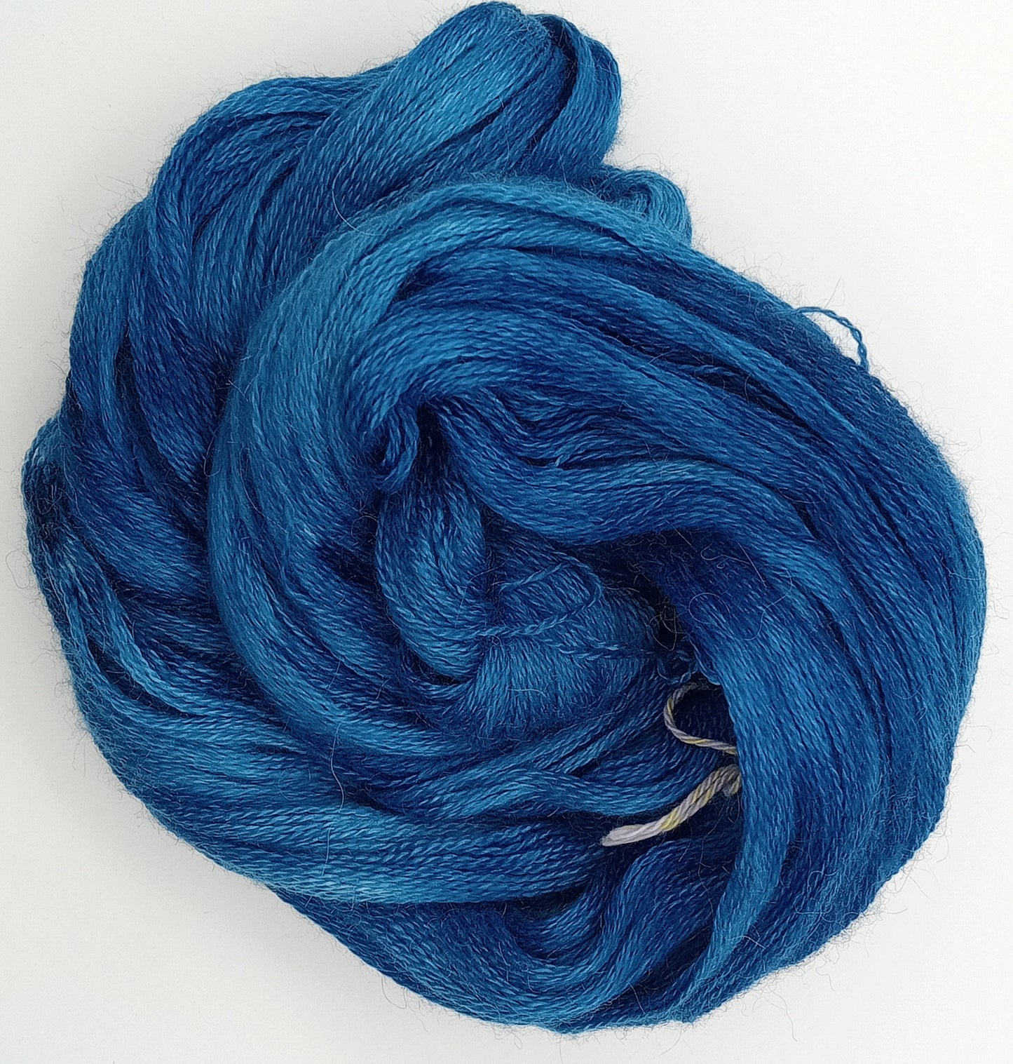 100G Alpaca/Silk/ Cashmere hand dyed Lace Weight Yarn- "Periwinkle"