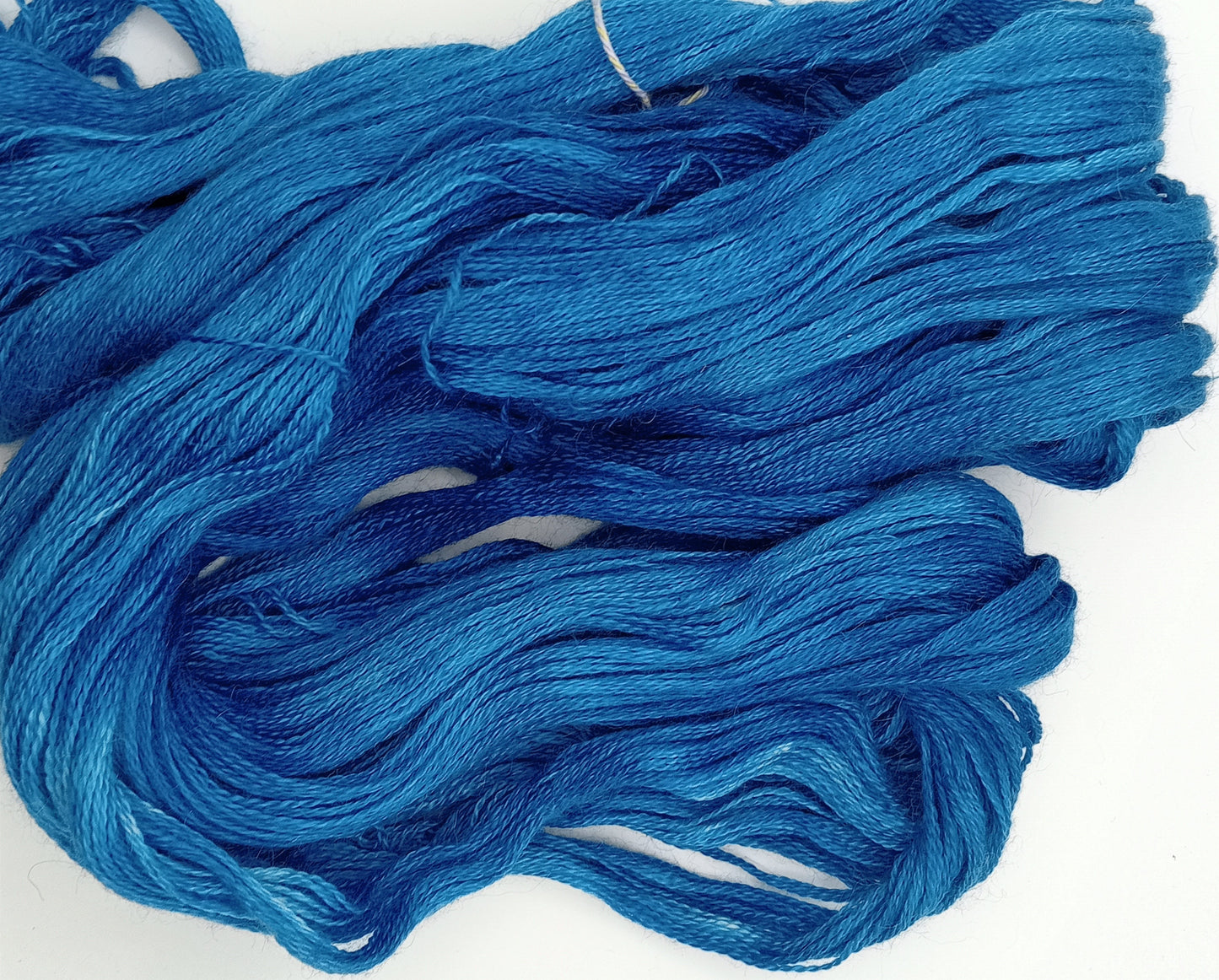 100G Alpaca/Silk/ Cashmere hand dyed Lace Weight Yarn- "Periwinkle"