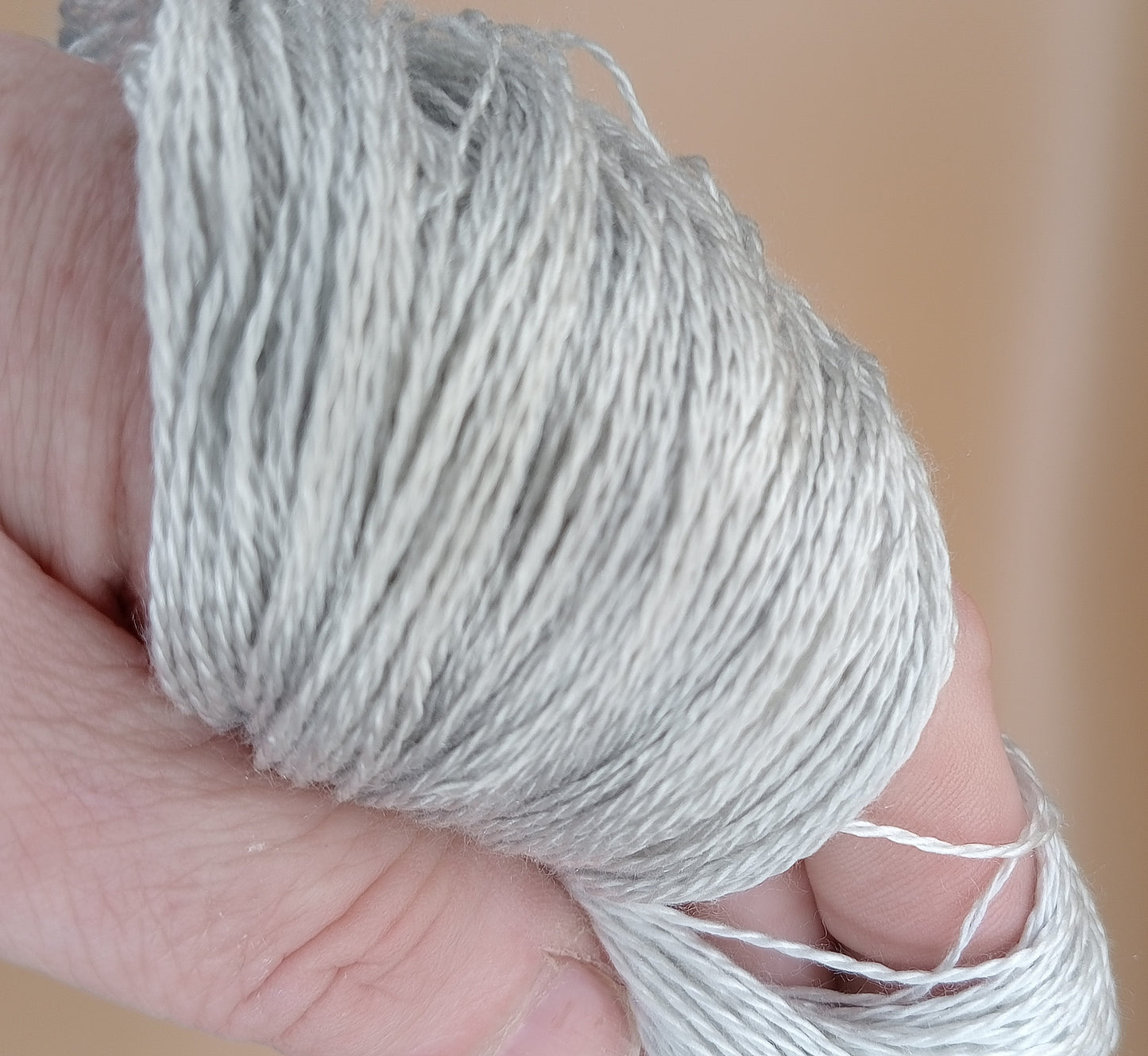 100G 'A' Grade Pure Mulberry Silk- "Platinum" Hand Dyed Lace weight