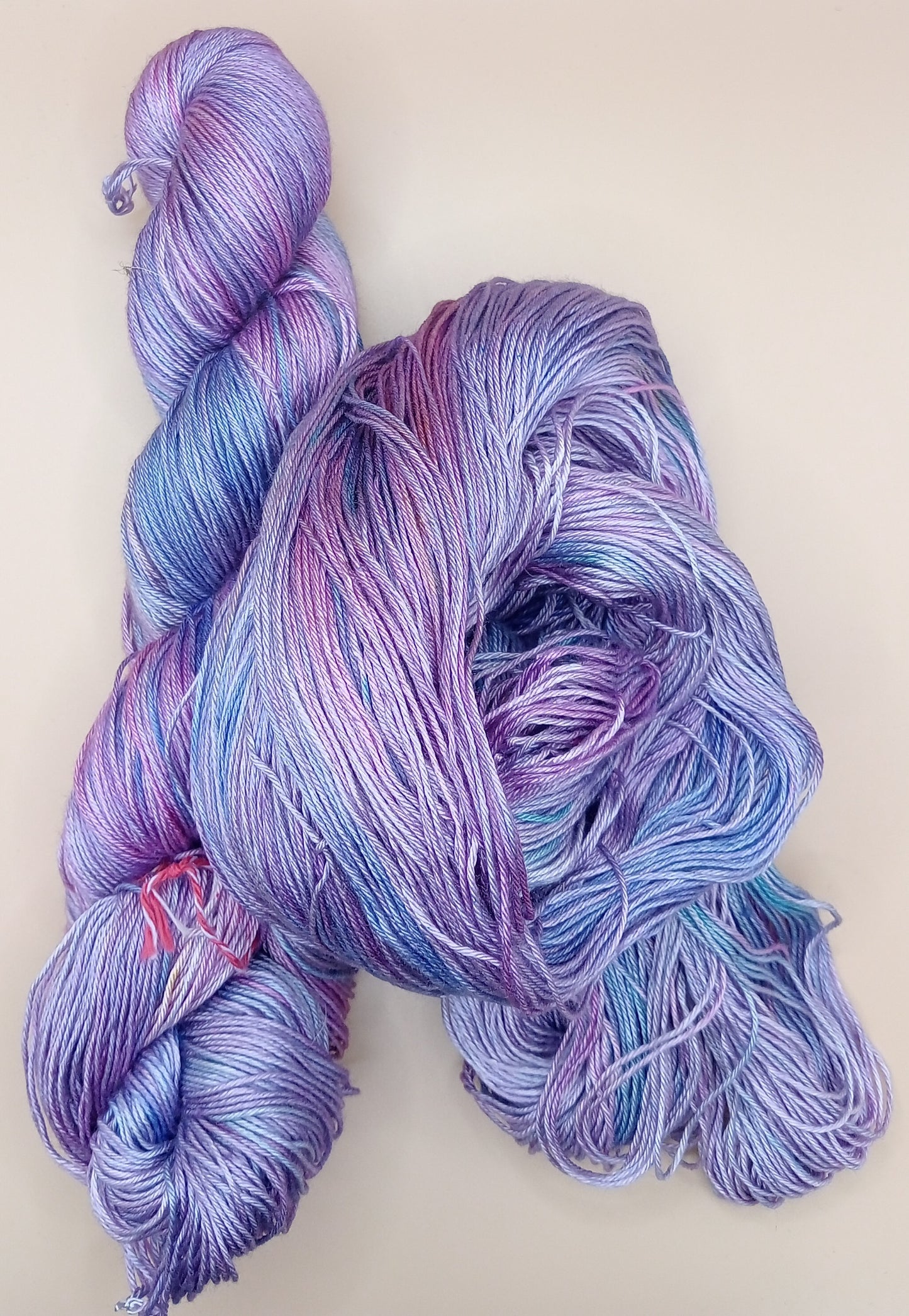 100G 'A' Grade Pure Mulberry Silk- "Multi" Hand Dyed 4 ply