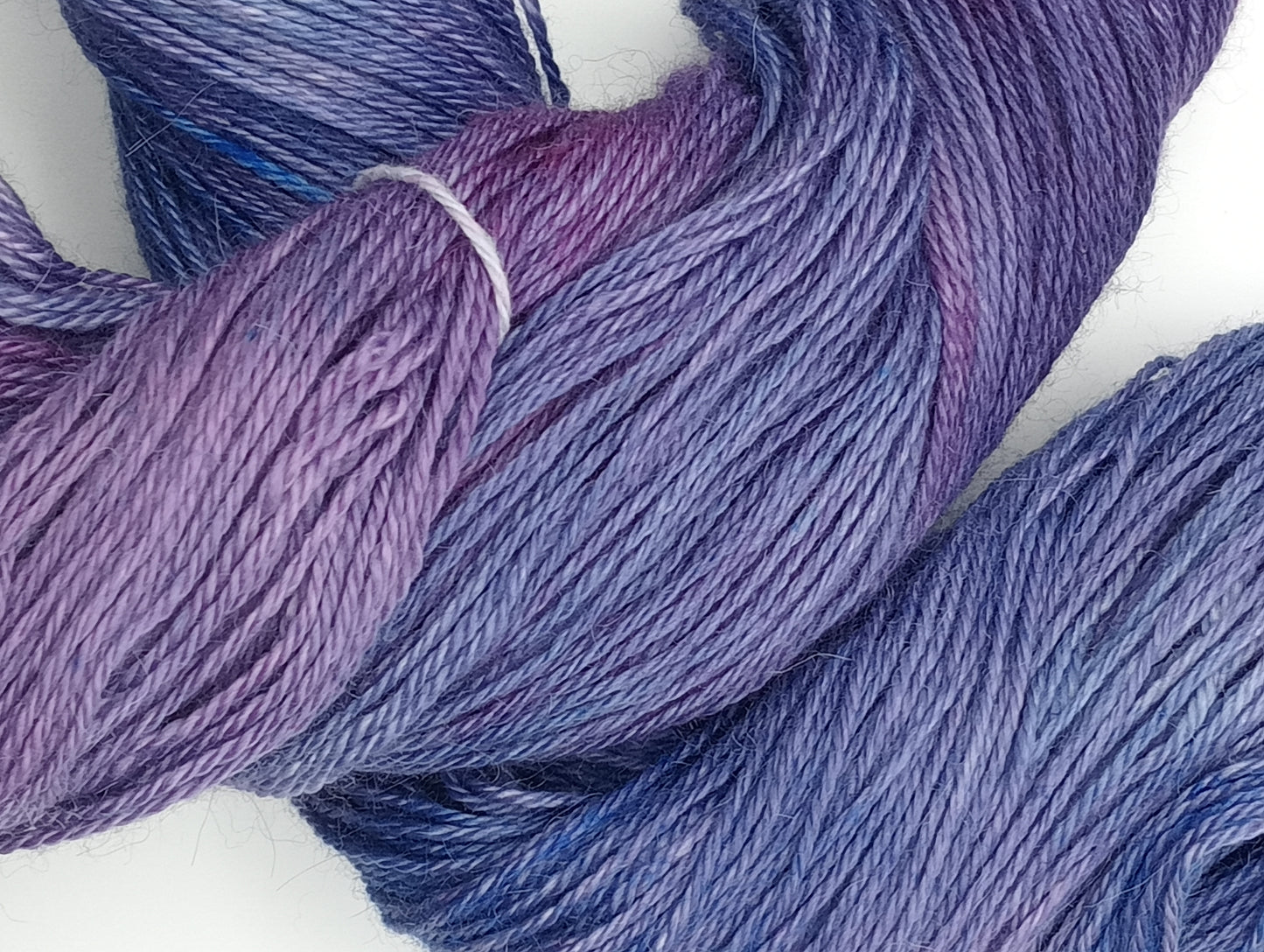 "Twilight Tide " 4 ply hand dyed 100G Alpaca/Silk/   Cashmere