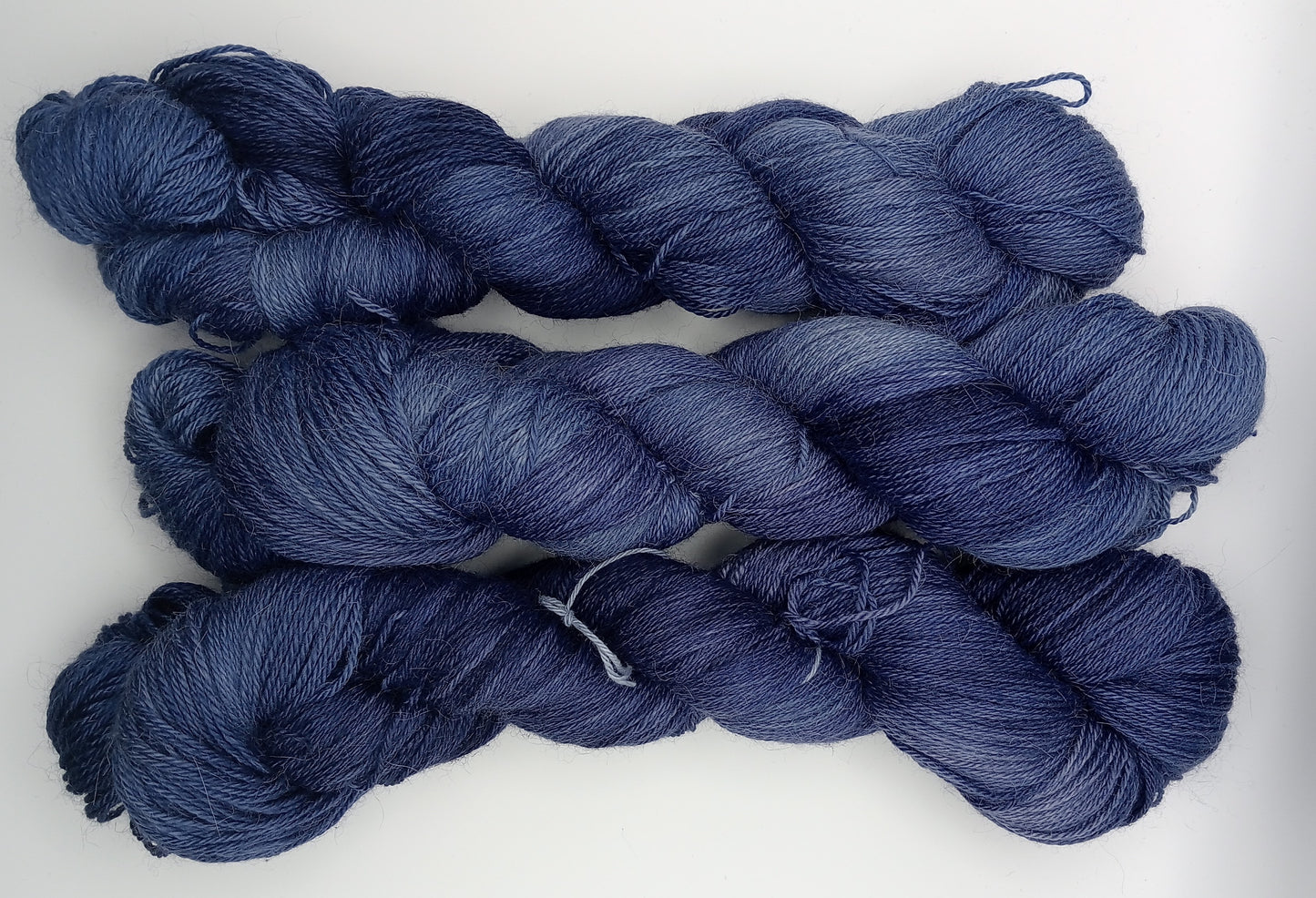 "In the Navy" 4 ply hand dyed 100G Alpaca/Silk/   Cashmere
