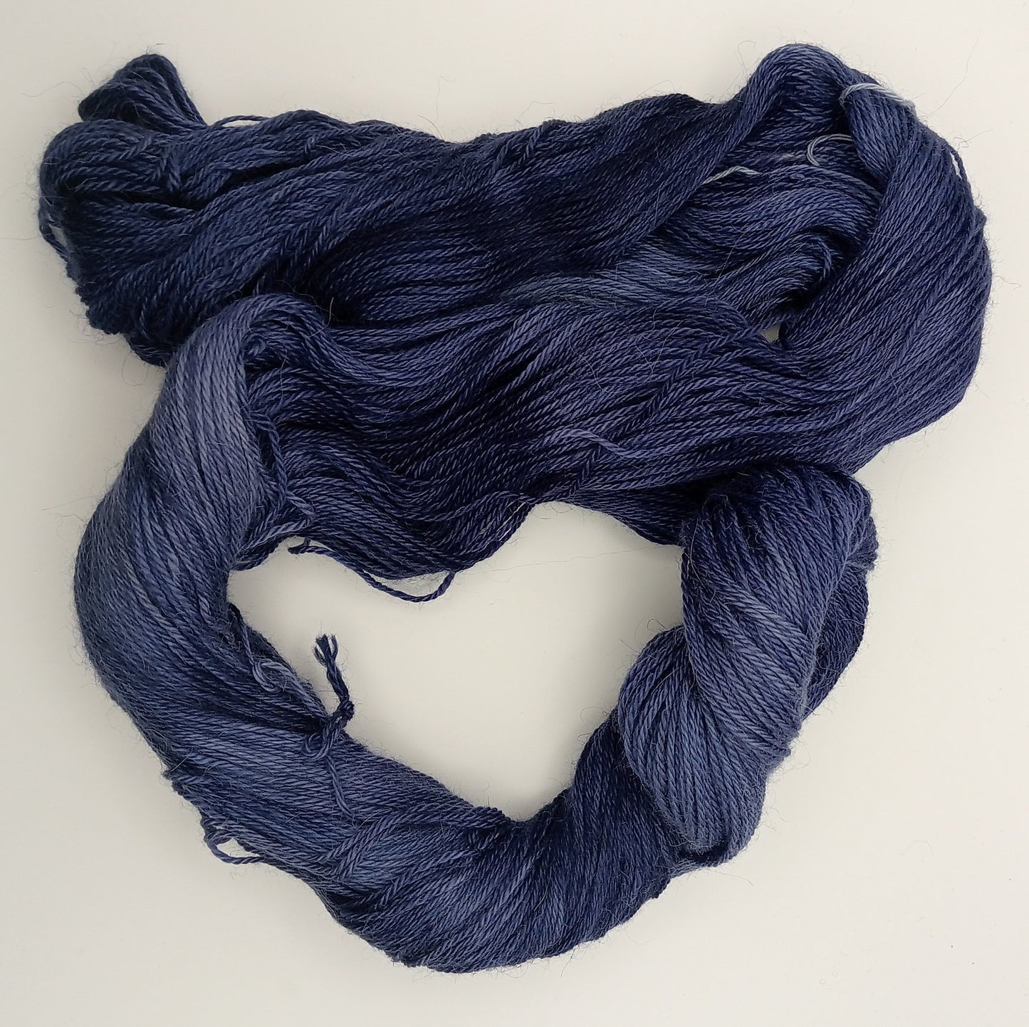 "In the Navy" 4 ply hand dyed 100G Alpaca/Silk/   Cashmere