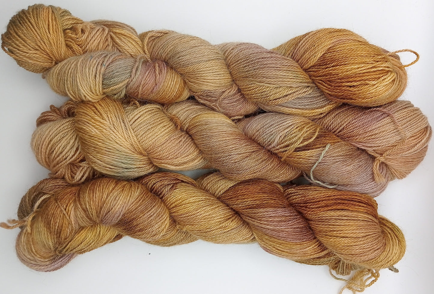 "Conker" 4 ply hand dyed 100G Alpaca/Silk/   Cashmere