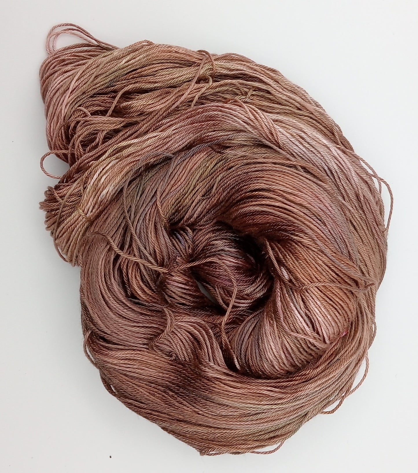 "Golden Brown"  4 ply 100G 'A' Grade Pure Mulberry Silk hand dyed