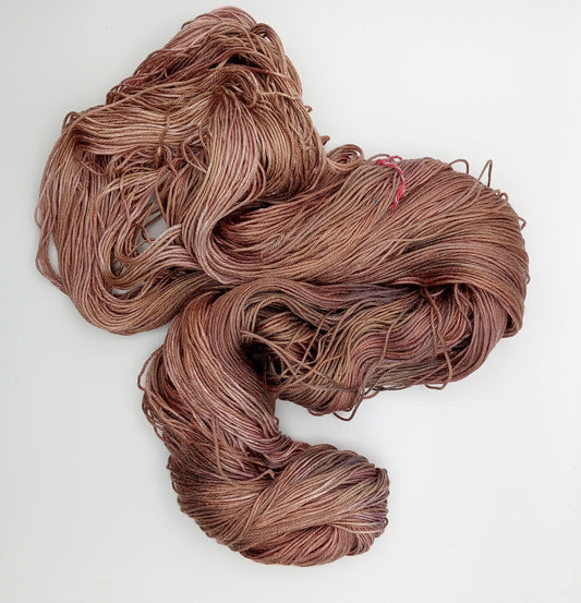 "Golden Brown"  4 ply 100G 'A' Grade Pure Mulberry Silk hand dyed