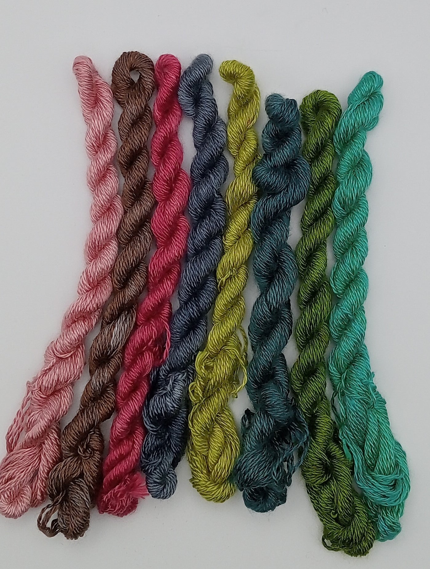 Embroidery Silks pack - A grade mulberry silk - Set of 8
