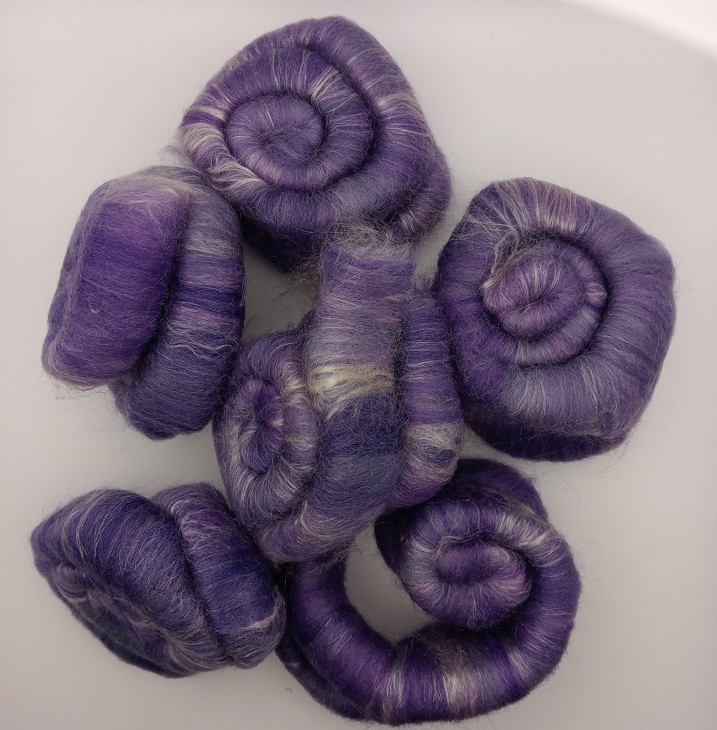 Purple rolags