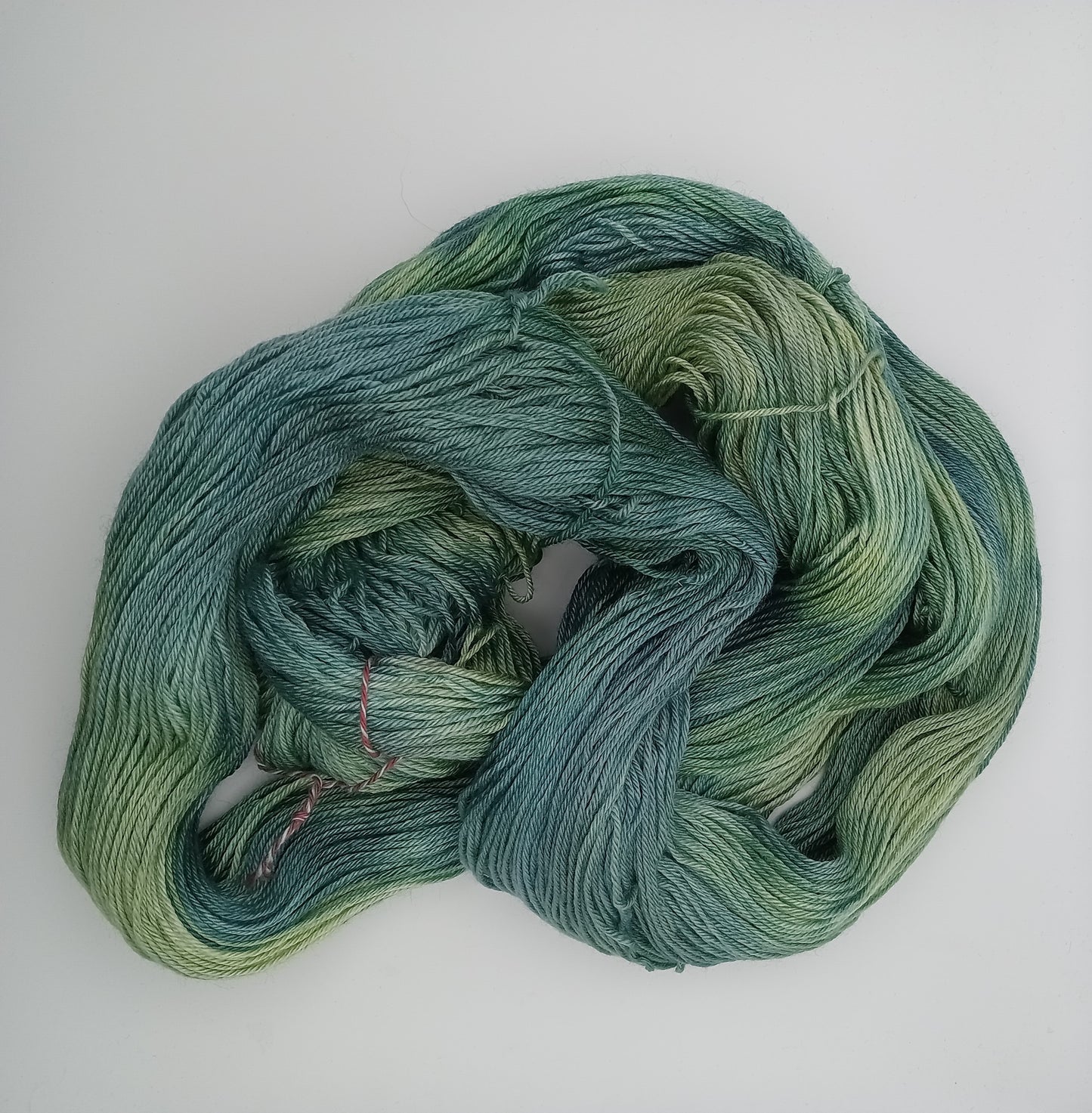 "Emerald Forest" - 100G Merino/Silk hand dyed Yarn 4 Ply