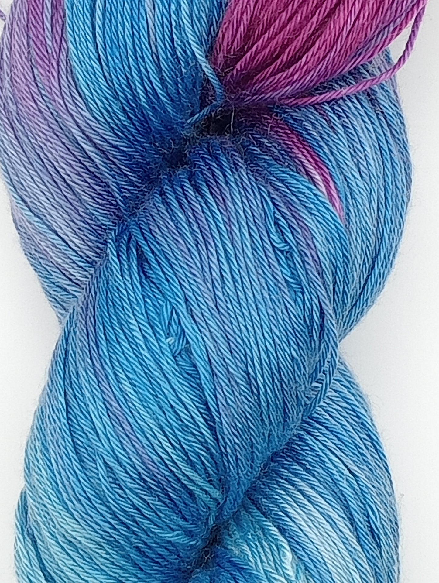 "Blues and Purples" recycled cotton 4 Ply 100g
