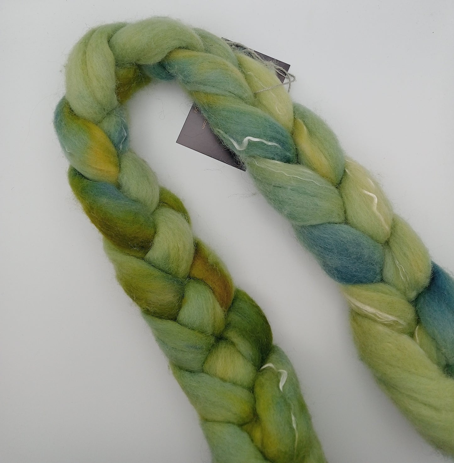 "Olive Grove" 100G Merino/Tencel luxury fibre blend of hand dyed fibre combed top