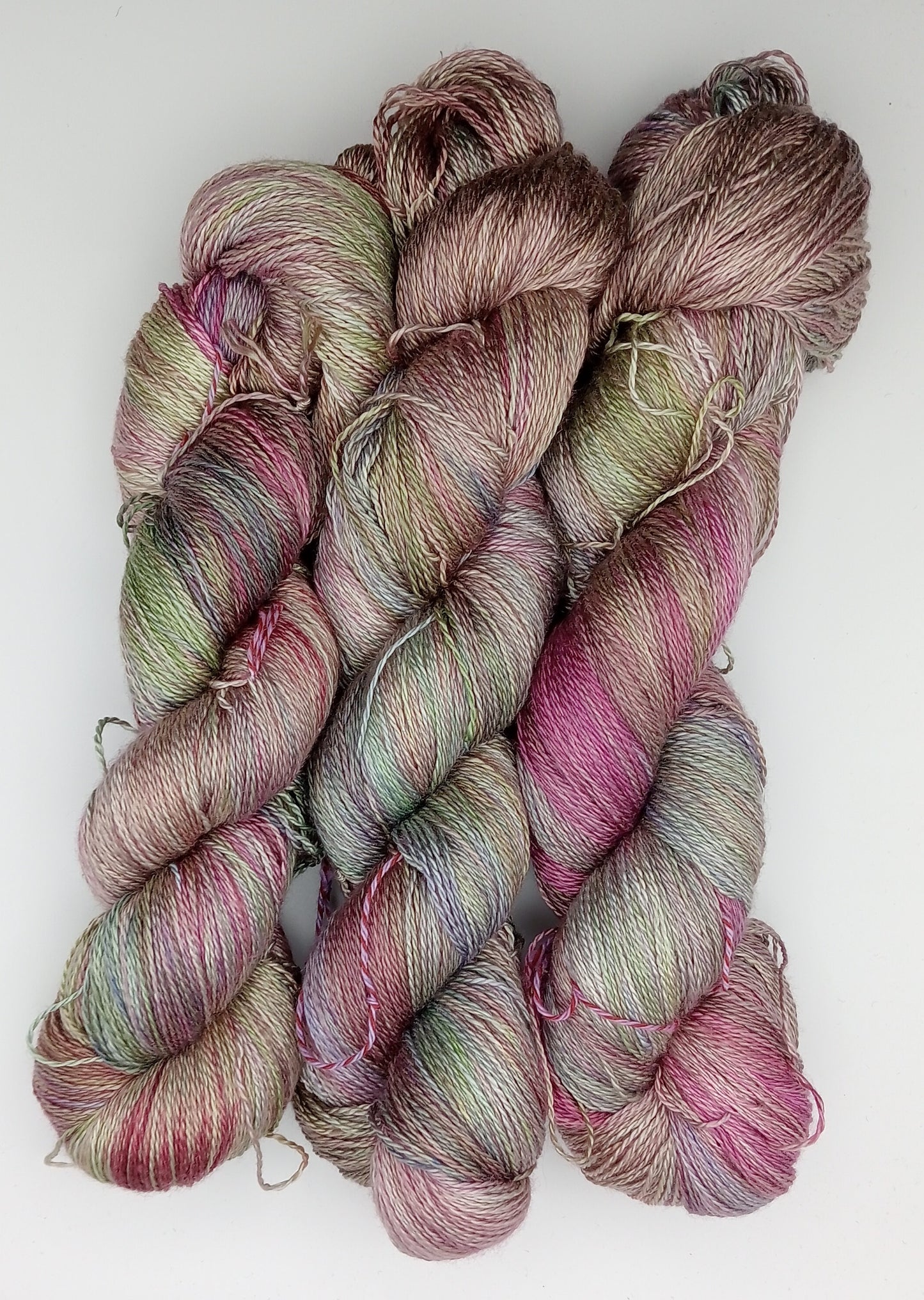 "Rosella silk"  Hand Dyed Lace weight 100G 'A' Grade Pure Mulberry Silk