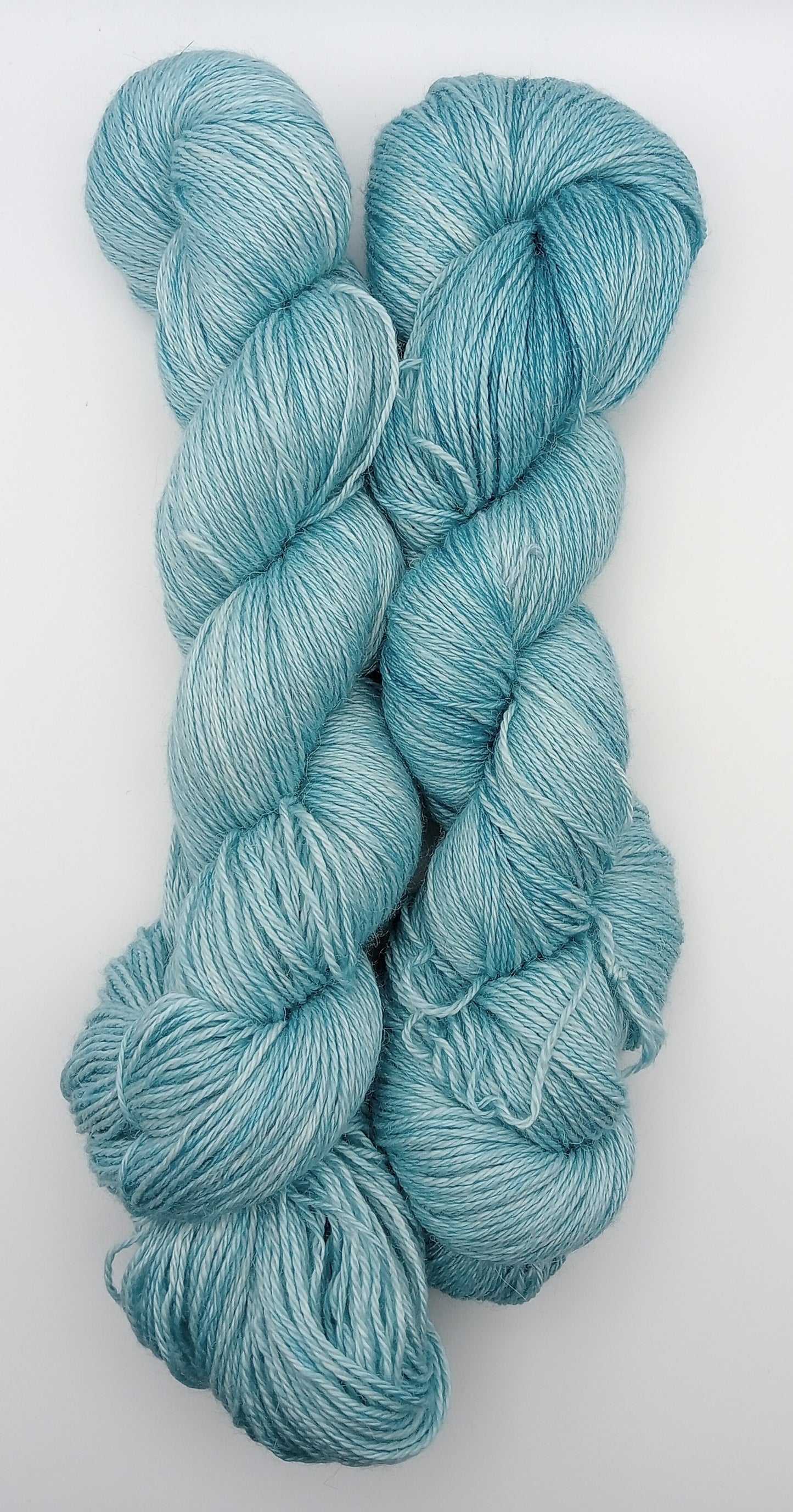 "Winter Glass" 4 ply hand dyed 100G Alpaca/Silk/   Cashmere
