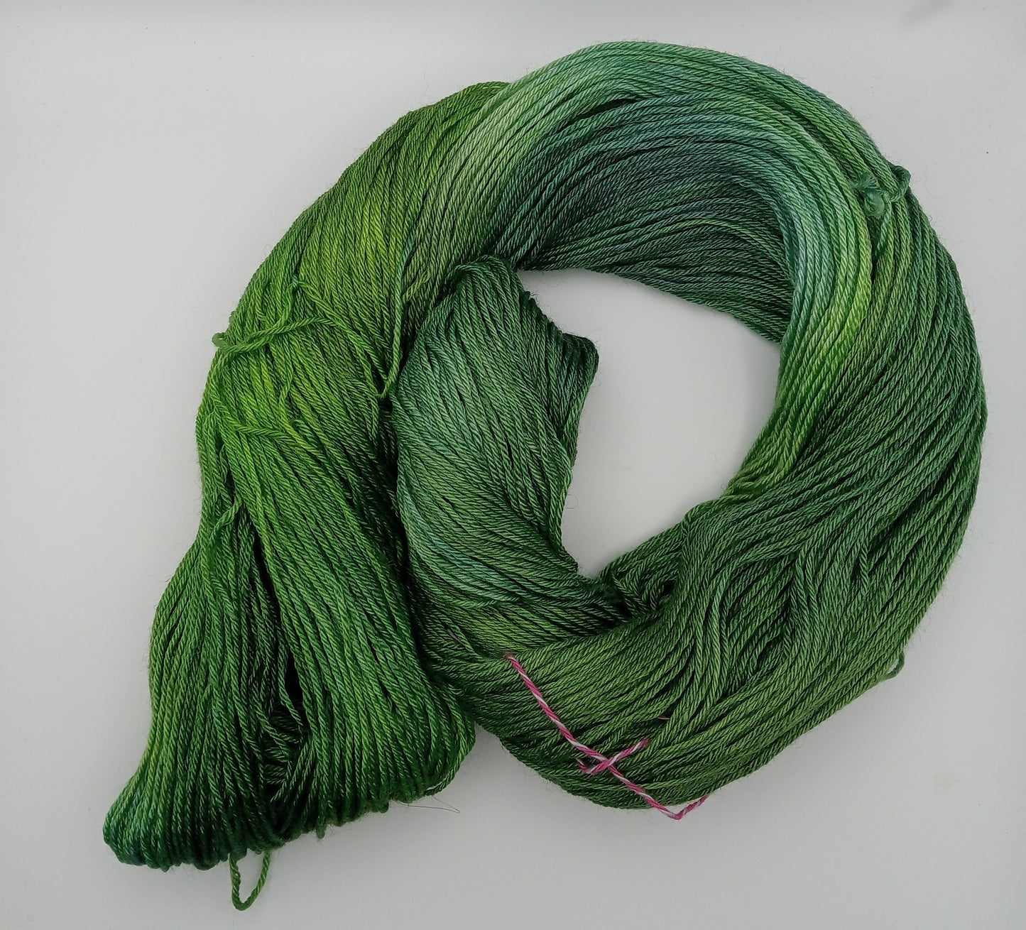 "Goblin" 4 ply hand dyed yarn - 100G Bluefaced Leicester/Silk