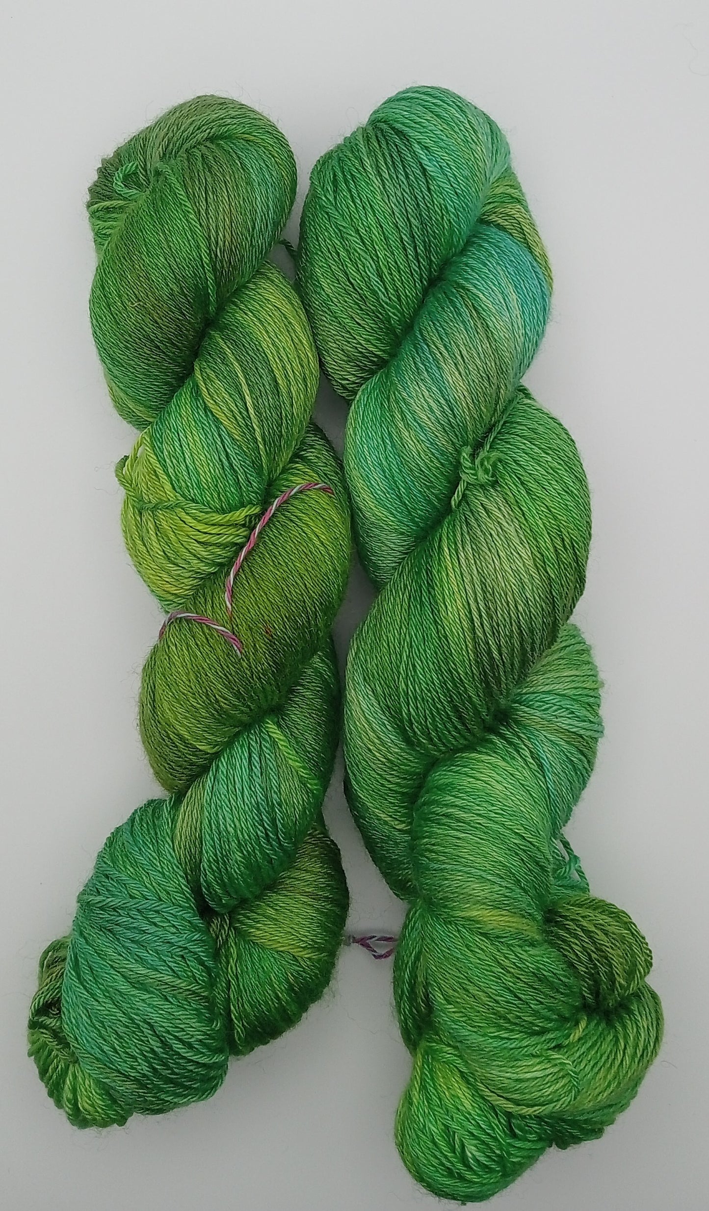 "Esmiralda" 4 ply hand dyed yarn - 100G Bluefaced Leicester/Silk