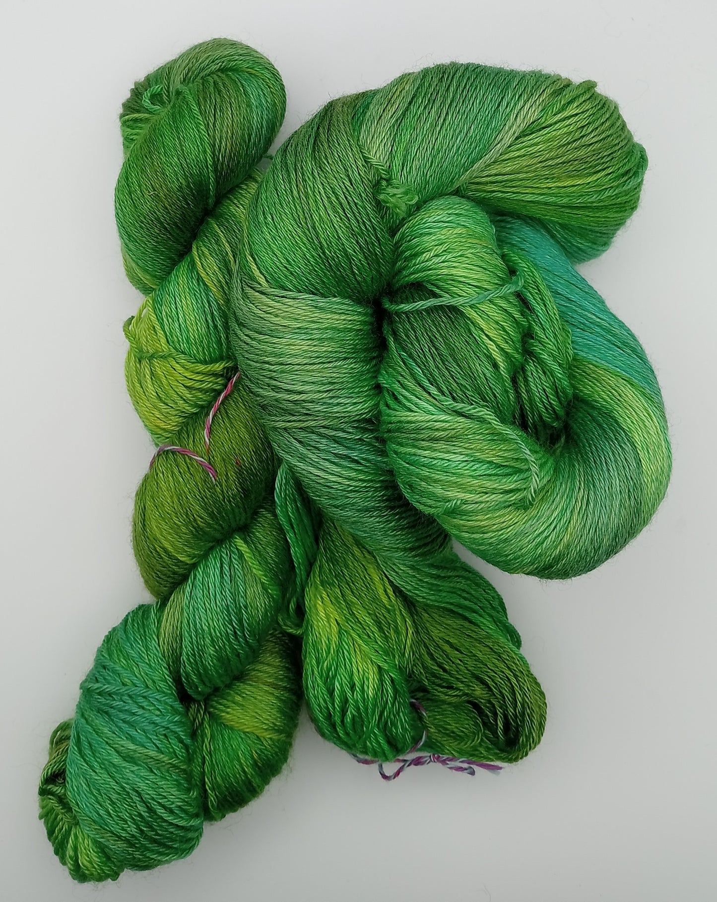 "Esmiralda" 4 ply hand dyed yarn - 100G Bluefaced Leicester/Silk