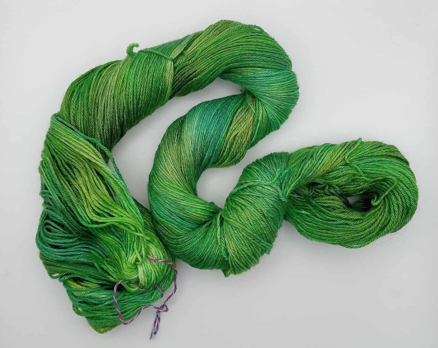 "Esmiralda" 4 ply hand dyed yarn - 100G Bluefaced Leicester/Silk