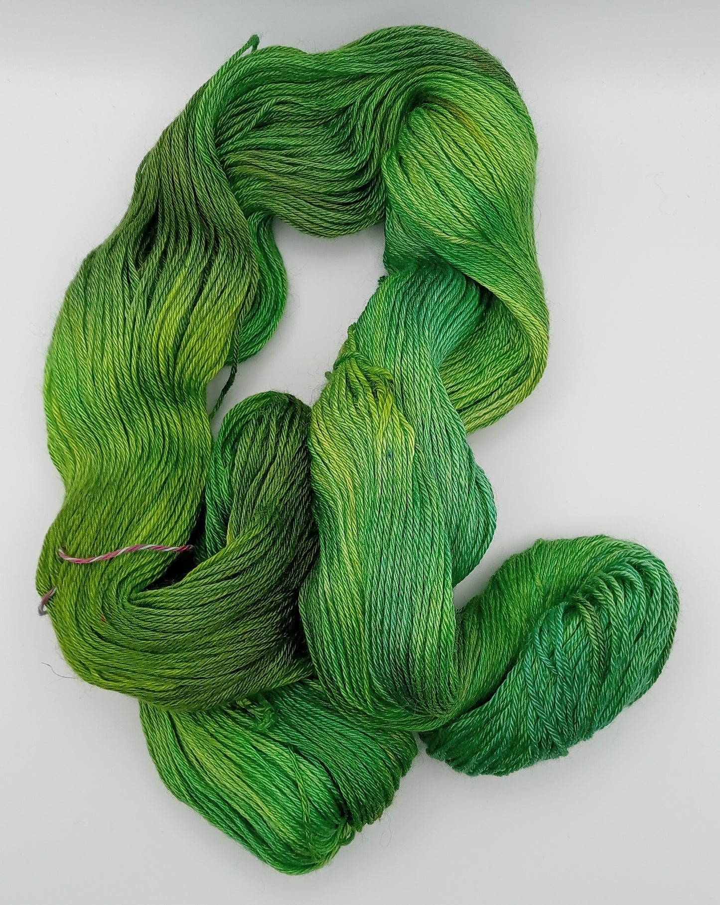 "Esmiralda" 4 ply hand dyed yarn - 100G Bluefaced Leicester/Silk
