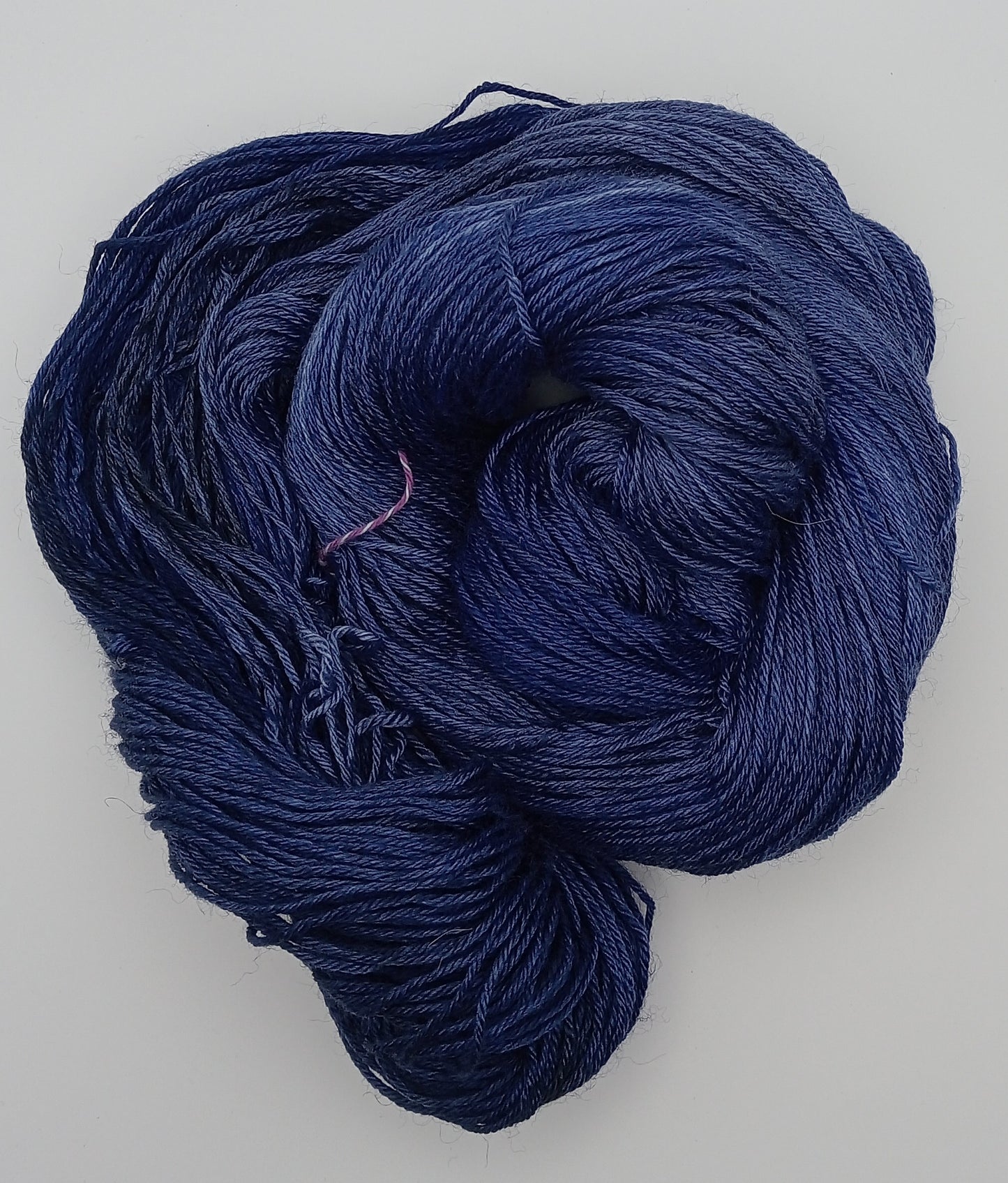 "Cobalt" 4 ply hand dyed yarn 100G Bluefaced Leicester/Silk
