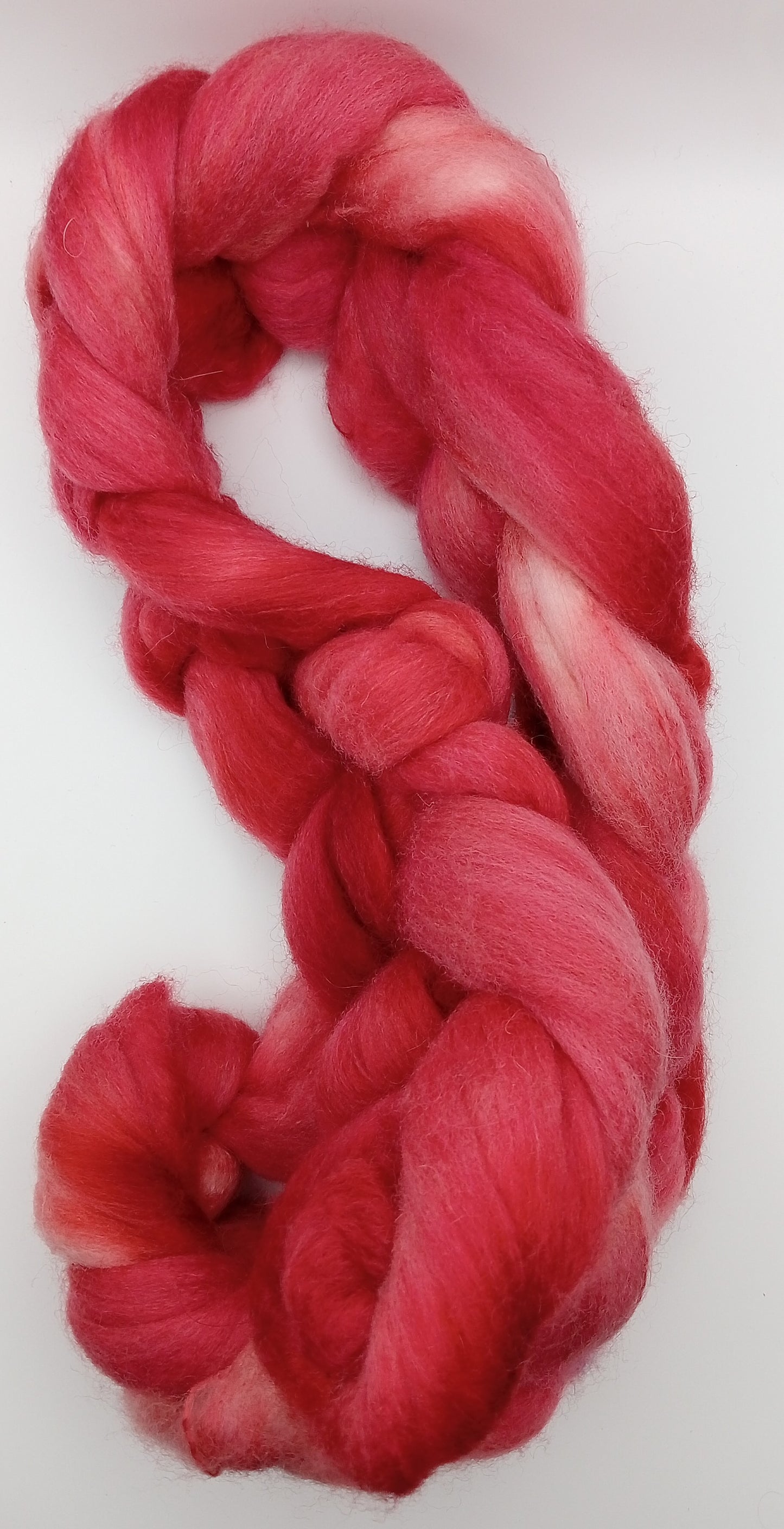 "Flora" 100G Polwarth/Camel/Silk luxury hand dyed fibre combed top