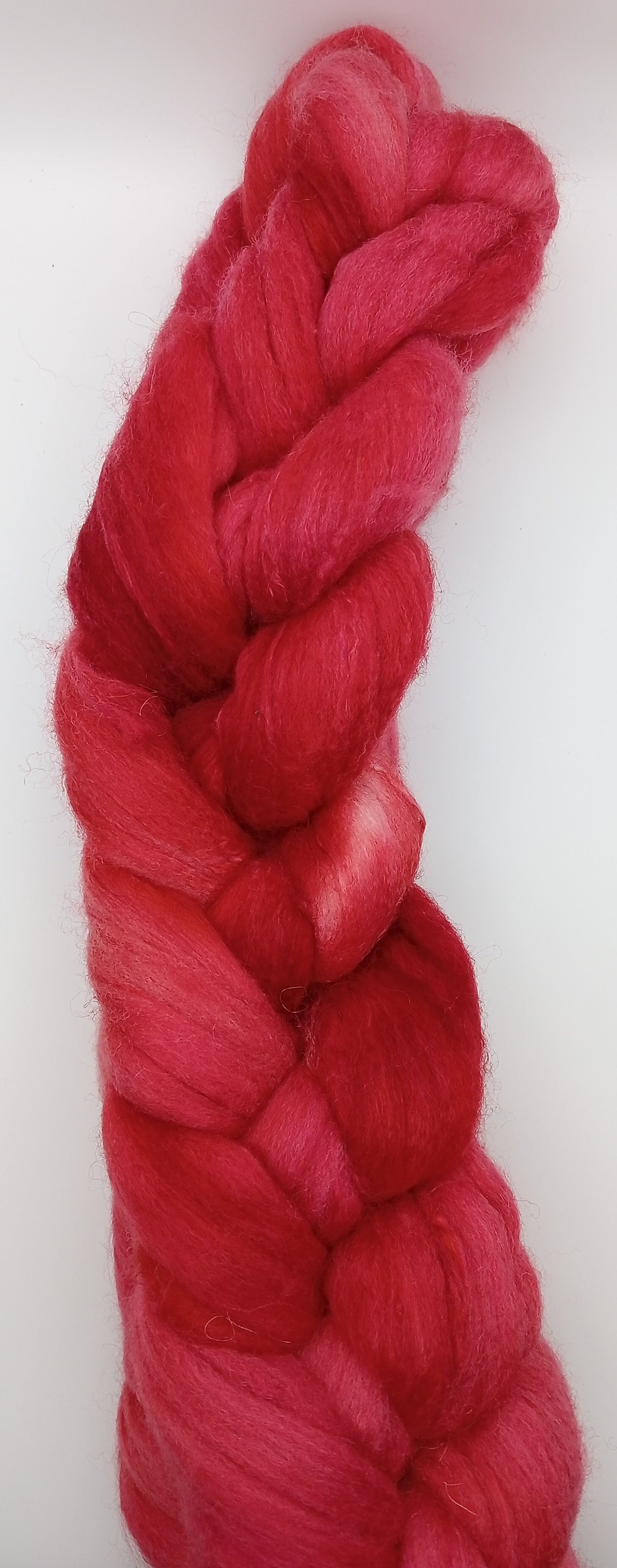 "Flora" 100G Polwarth/Camel/Silk luxury hand dyed fibre combed top