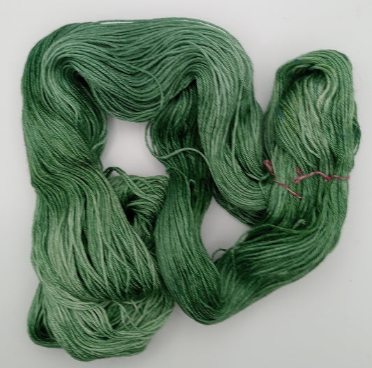 "Jade" 4 ply hand dyed yarn 100G Bluefaced Leicester/Silk