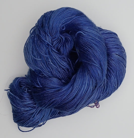 "Royal Blue" silk 4 ply 100G 'A' Grade Pure Mulberry Silk hand dyed