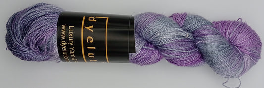 "Starlight"  Lace weight Hand Dyed 100G 'A' Grade Pure Mulberry Silk