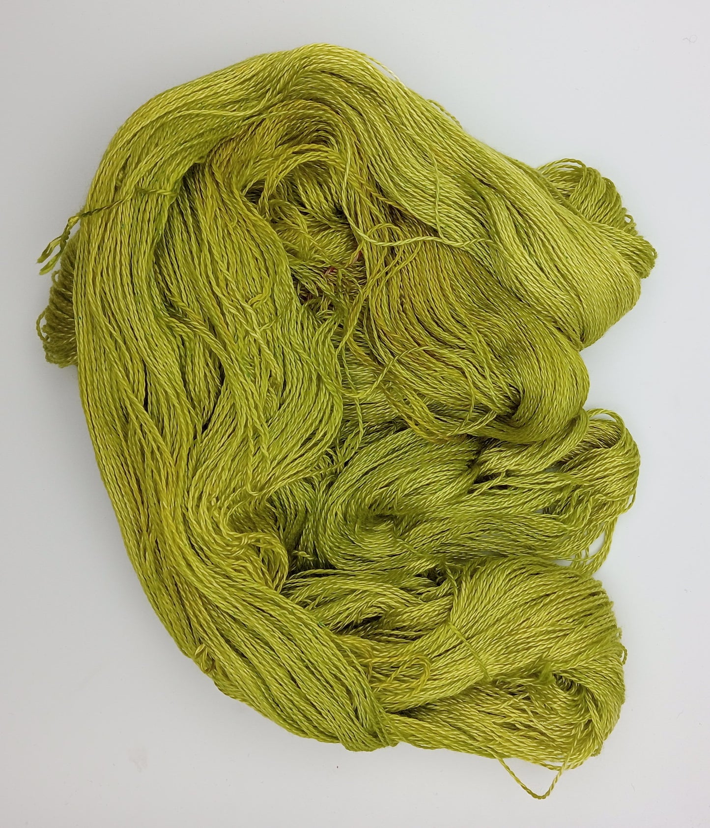 "Olive"  Hand Dyed Lace weight 100G 'A' Grade Pure Mulberry Silk