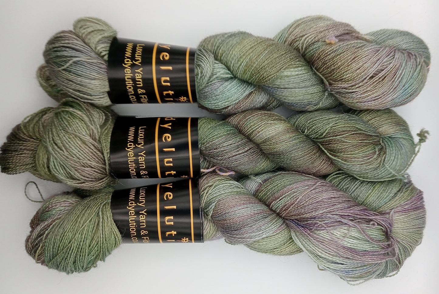 "Seraphine" Lace Alpaca/Silk/   Cashmere hand dyed Lace Weight Yarn