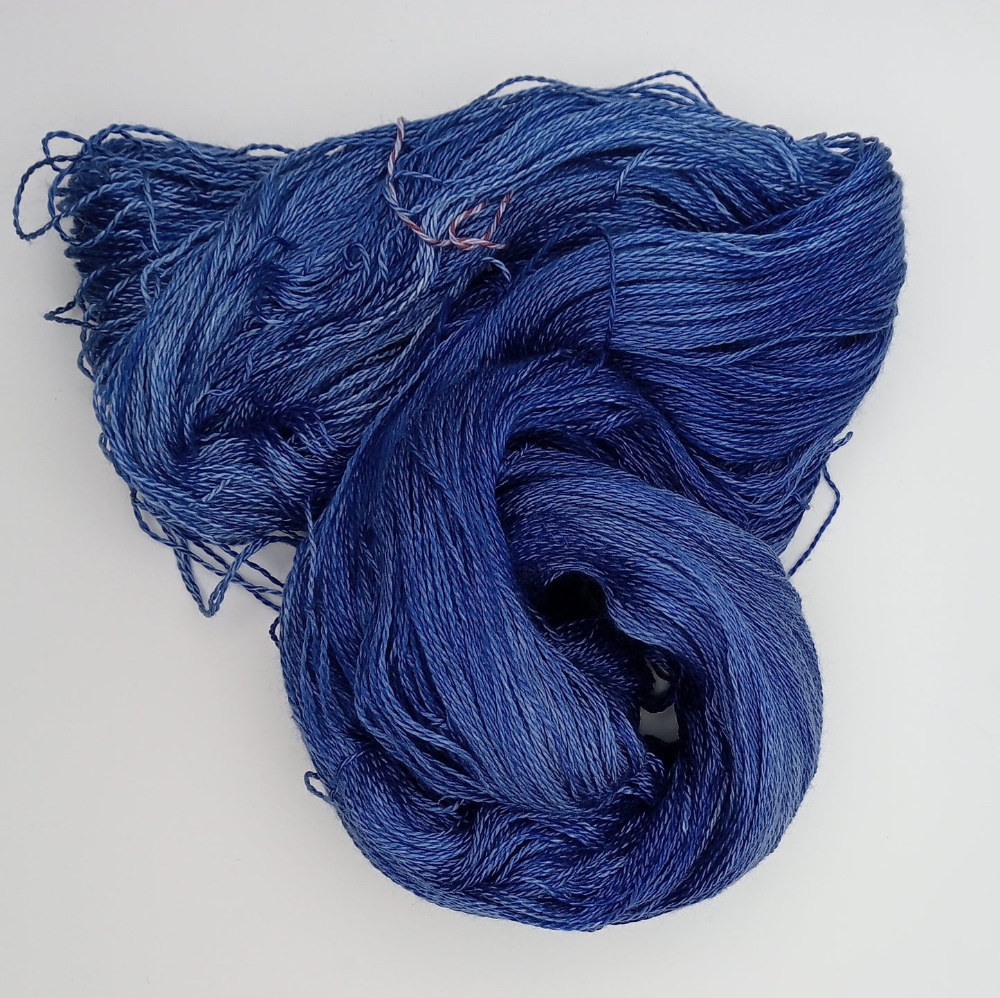 "Royal Blues" 100G 'A' Grade Pure Mulberry Silk-  Hand Dyed Luxury Lace weight