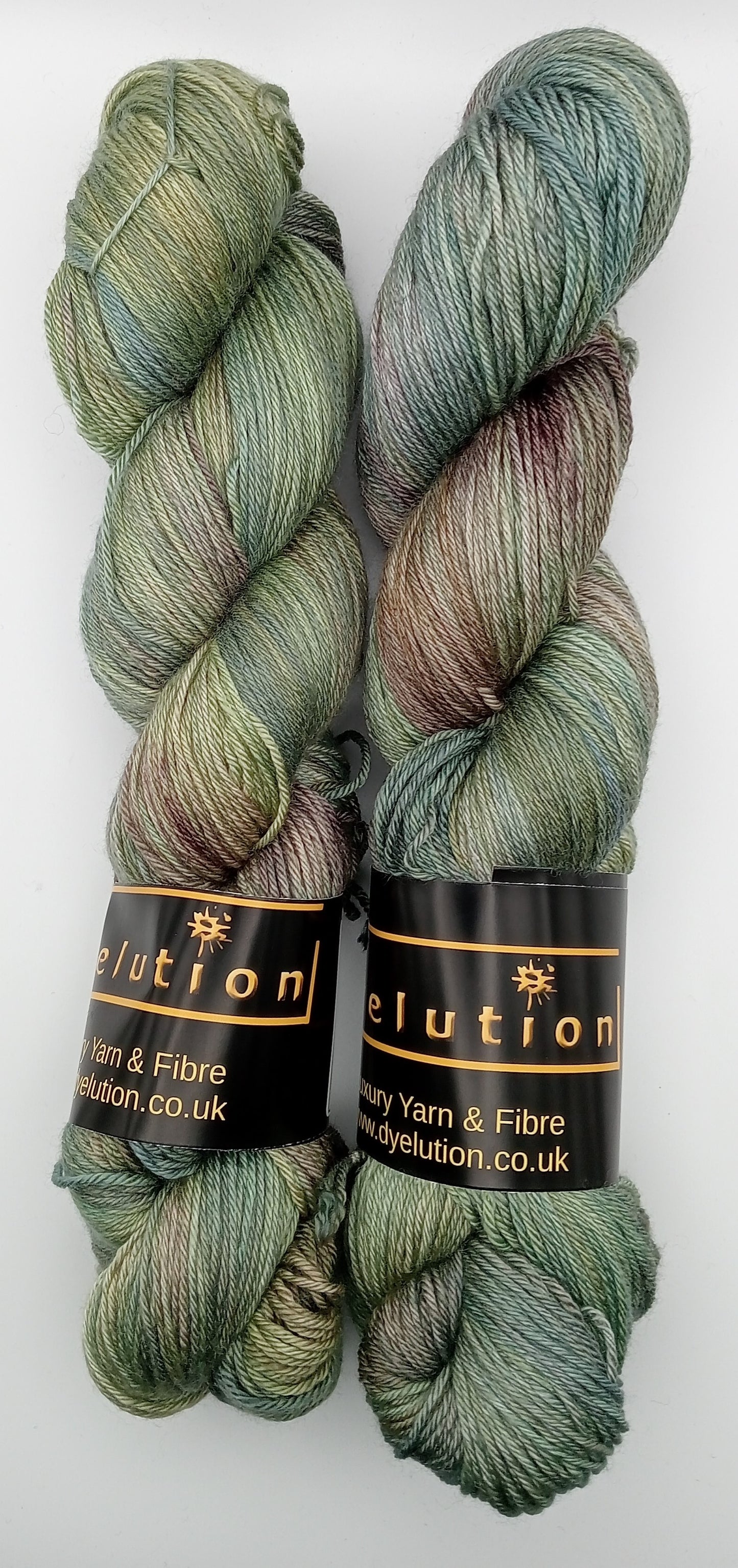 "Viridian Nights" 100G Merino/Silk hand dyed Yarn 4 Ply