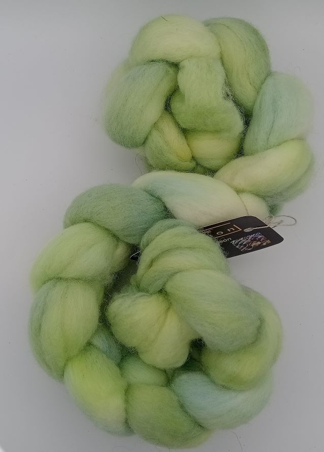 100G Falkland hand dyed fibre combed top - "Neon Pathos"