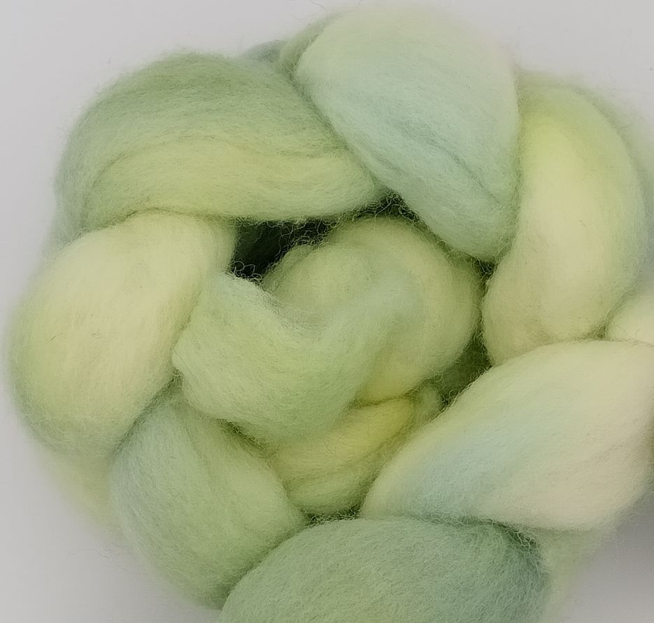 100G Falkland hand dyed fibre combed top - "Neon Pathos"