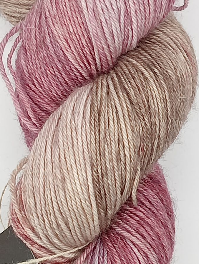 100G Merino/baby Alpaca/Silk hand dyed Yarn 4 Ply- "Vintage Elegance"